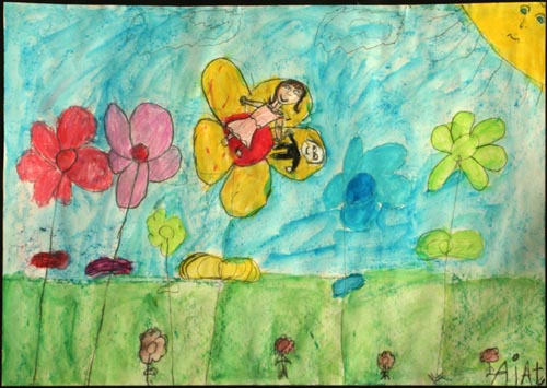 Thumbelina "Du skal ikke hedde Tommelise!" sagde blomstens engel til hende, "det er et stygt navn, og du er så smuk vi vil kalde dig Maja!"