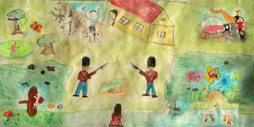 200 års fødselsdag - børnetegninger fra Skt. Klemens Skolen