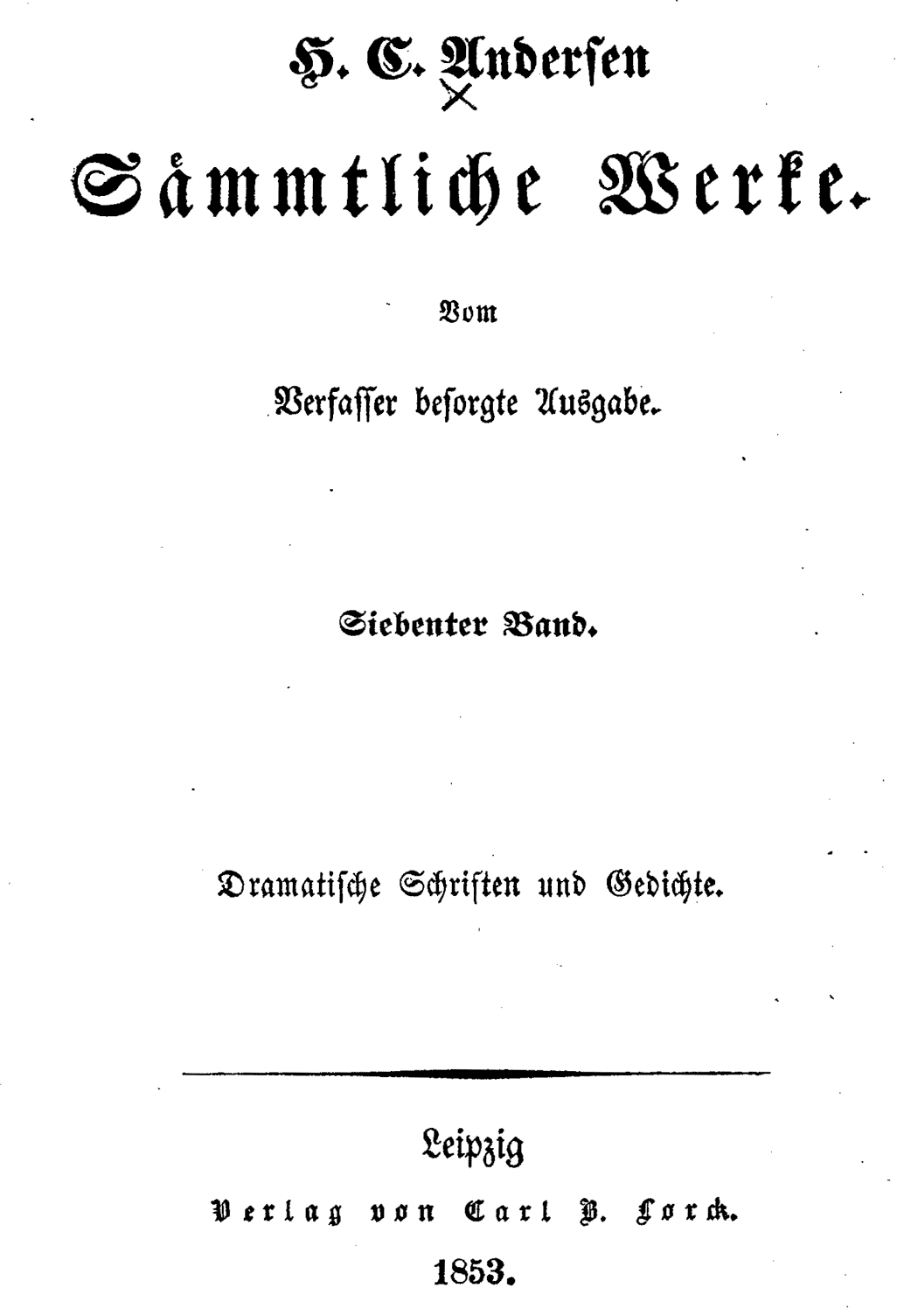 H.C. Andersen: Der Mulatte page  I