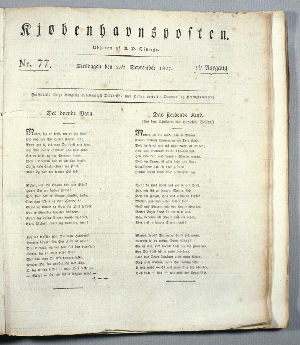 H.C. Andersen: Det d�ende Barn DasSterbendeKind
